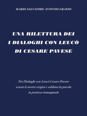 cover image of I dialoghi con Leucò